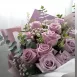 進口紫玫瑰花束