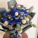 進口深藍玫瑰花束