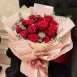 進口紅玫瑰33朵花束