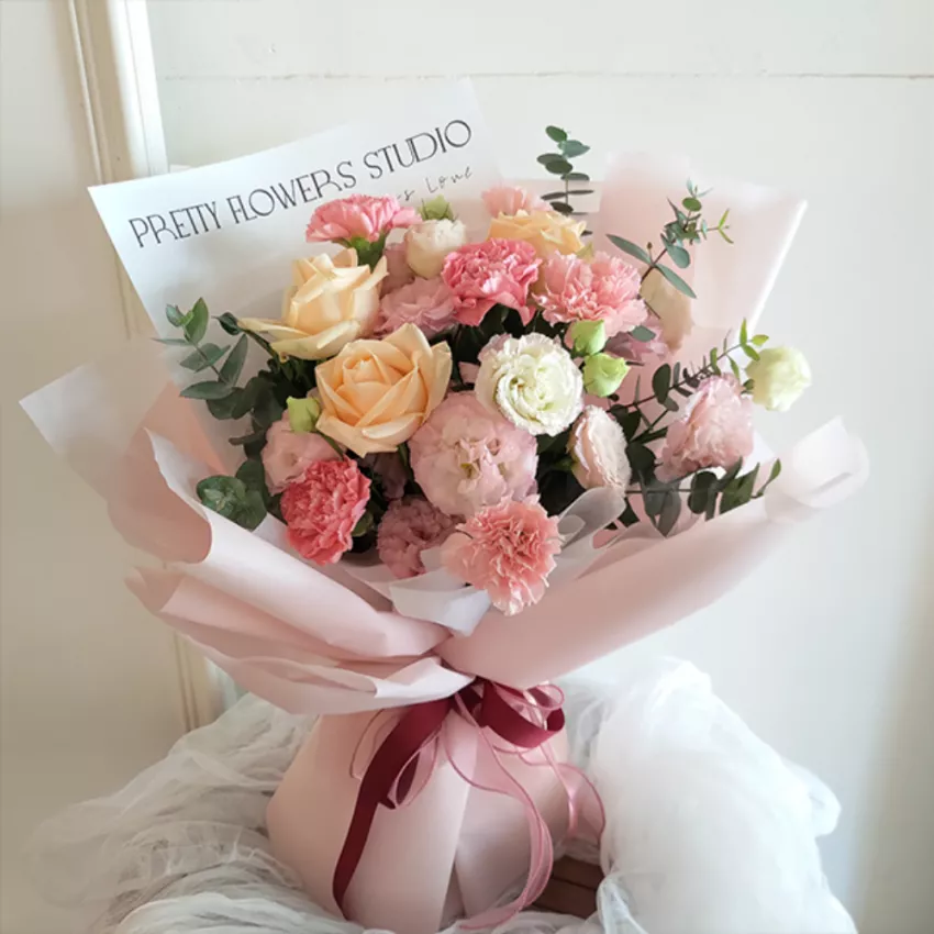 進口康乃馨玫瑰花束