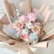 藕粉色永生花束