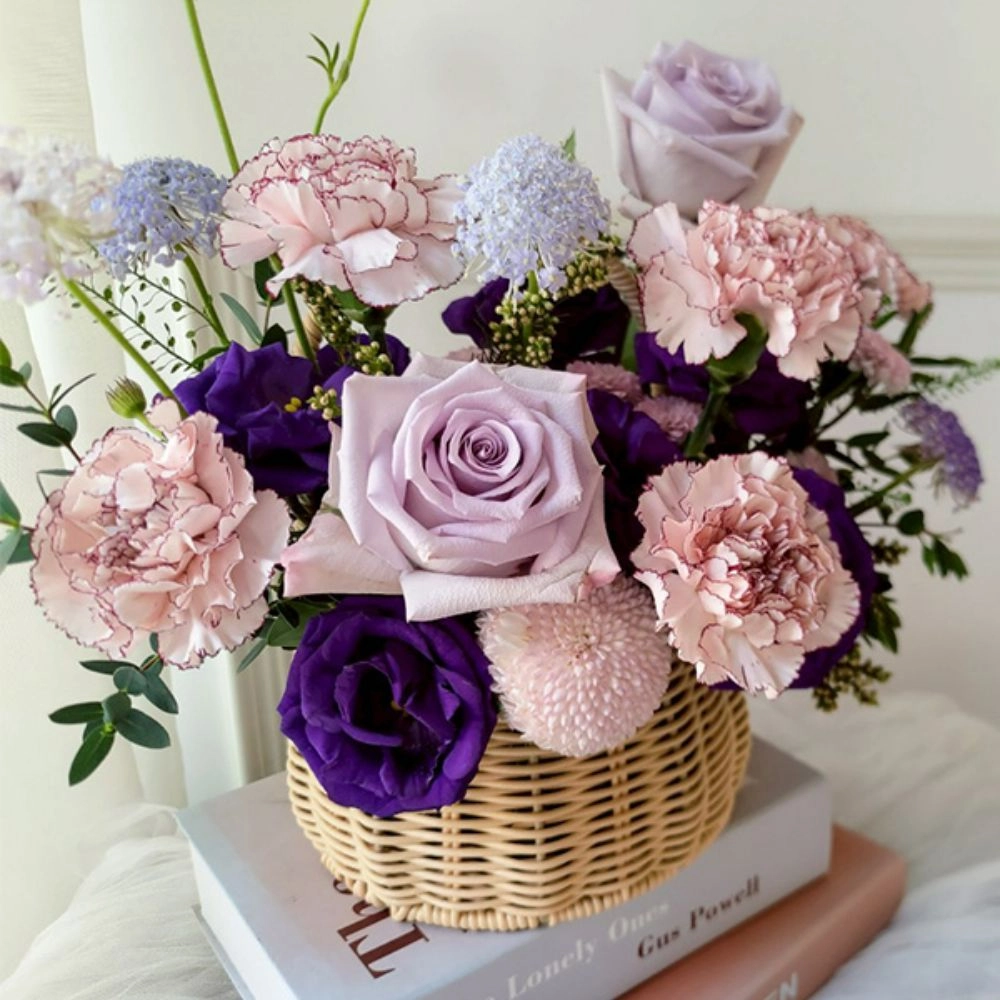 母親節紫色系桌花
