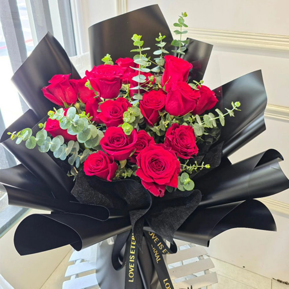 進口紅玫瑰花束 